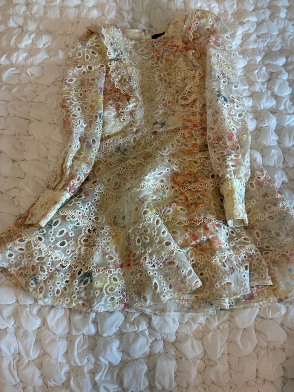 Bardot Junior Cream Eyelet Floral Dress